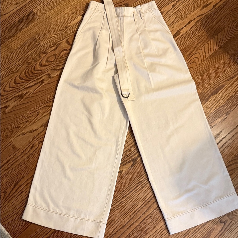 Ulla Johnson Cream Wide-Leg Pants